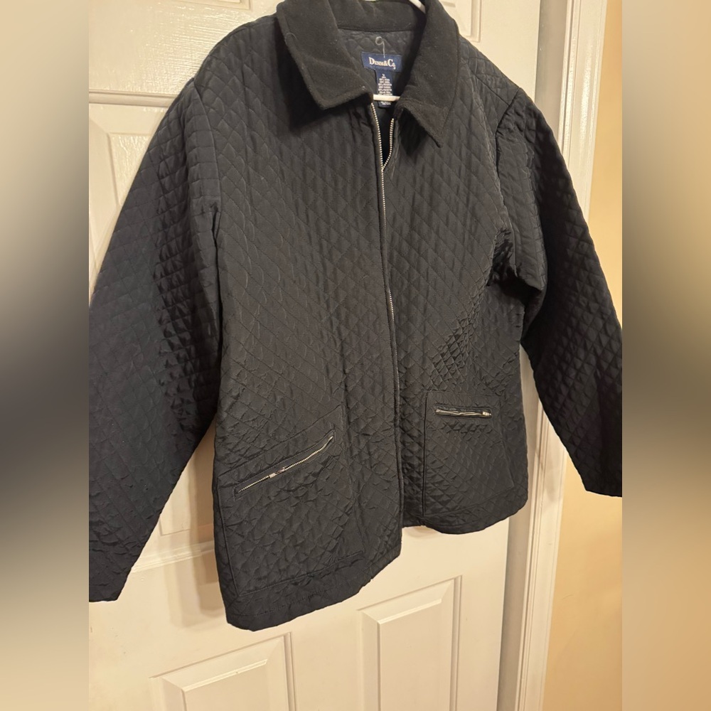 Denim&Co Black Quilted Jacket